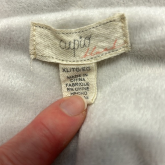Cupio Anthropologie Teddy Sherpa Jacket Sweater Fleece Cream XL‎ - Picture 12 of 15